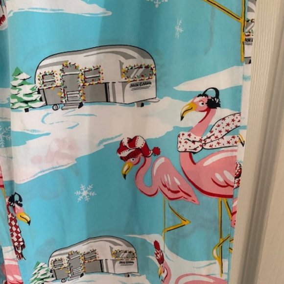 NICK & NORA FLAMINGO PAJAMA BOTTOM Not Flannel  Size S - Picture 2 of 6